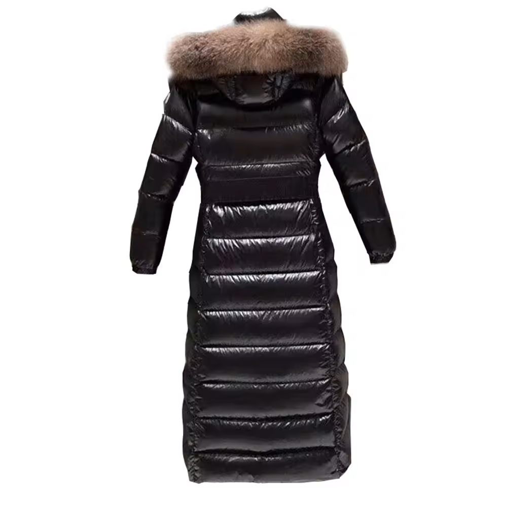 Winter Women's Long Down Jacket Padded Coat Ladies Slim Hooded Parka waist coats for women woman coa