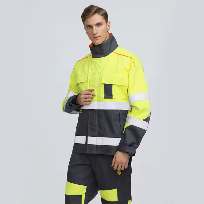 safety construction workwear uniform work clothing industry jackets and trousers