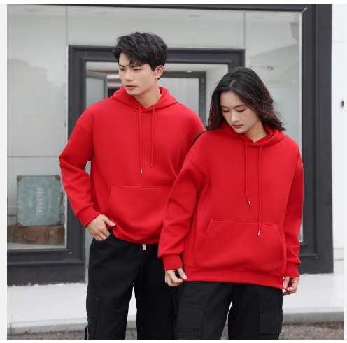 2024 New Arrival Silver Fox Wool Hoodie for Men Blank Solid Colors Brushed Sweater
