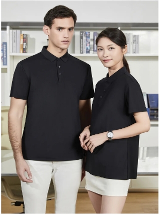 new spot wholesale unisex high quality solid color High-end business shirt custom Polo shirt with Se