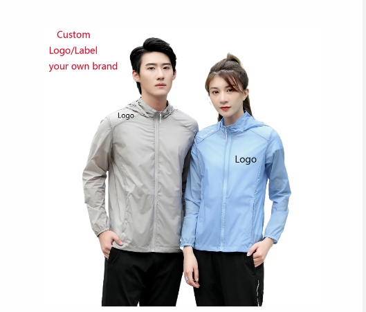 Custom Logo New Sunscreen Clothing Spring/Summer Couples Solid Color Waterproof Anti-fouling Breatha