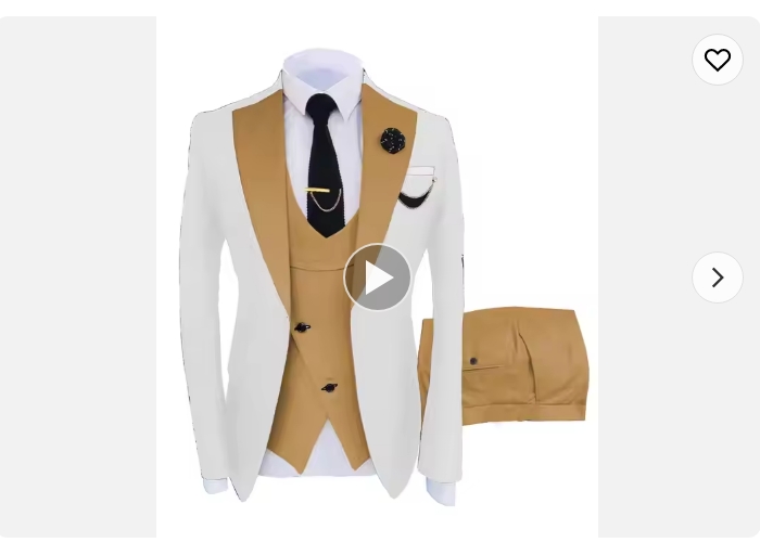 2024 Latest Design Wholesale Men Suits Tailored Suits For Men Wedding Dress 3 Piece(Blazer+Vest+Pant