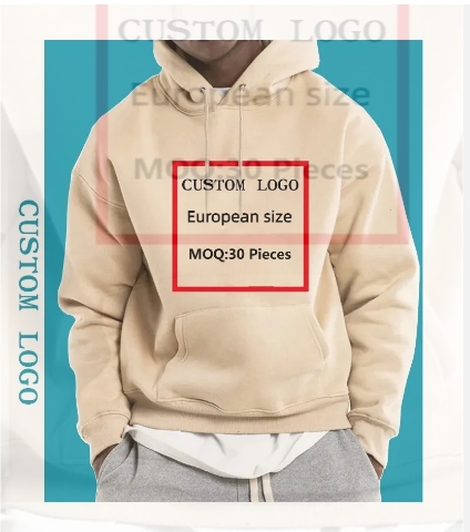 Custom Embroidered Screen Puff Printing Plain Sweatshirts Sublimated Blank Custom Logo men's hoodies