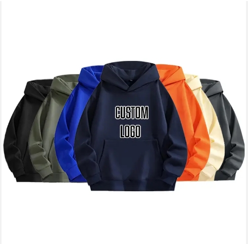 Hot Stamping Printing Hoodies Custom Design Wholesale Women Mens Oversize Sweatshirt Cotton Unisex C