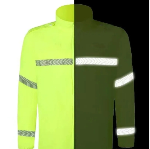 Manufacturing Wholesale Color Matching Green Reflective Safety Work Jackets Sunscreen Clothing Night
