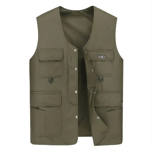 2024 Custom Designs Newest Outdoor Men's Multi Pocket Cotton Life Vest Fishing Vest Wholesale Fishin
