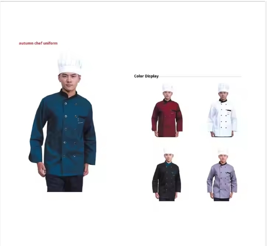 Custom Chef's work clothes short sleeve summer thin breathable hotel restaurant dining kitchen chef 