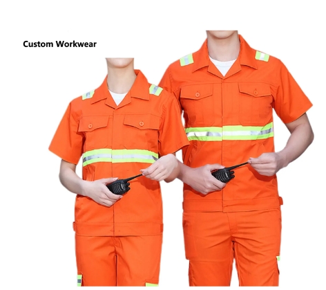 high quality fashion custom rescue sanitation worker outfit uniforms workwear with reflective stripe