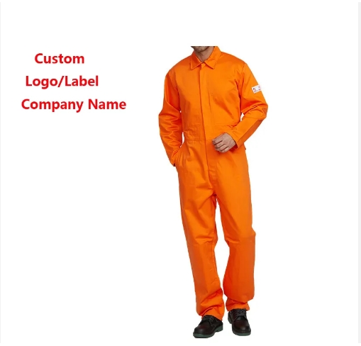 Custom Oil Gas Power Grid Firefighting Workwear Fire Resistant Coverall Reflective Flame Retardant S