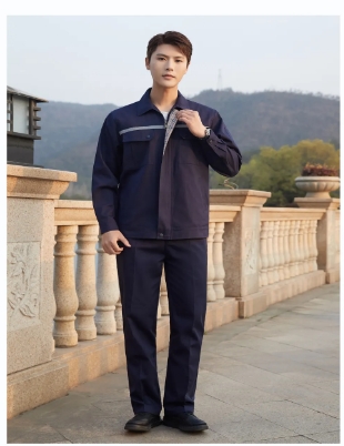 Customized Different Colors Work Uniform Set With Logo Printing For Construction