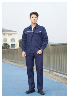 Custom men thin long short-sleeved site workshop labor protection work clothing set