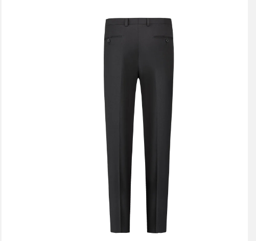 Classic Business Men s Summer Suit Pants with Elastic Waistband and Pockets Formal Casual Trousers f
