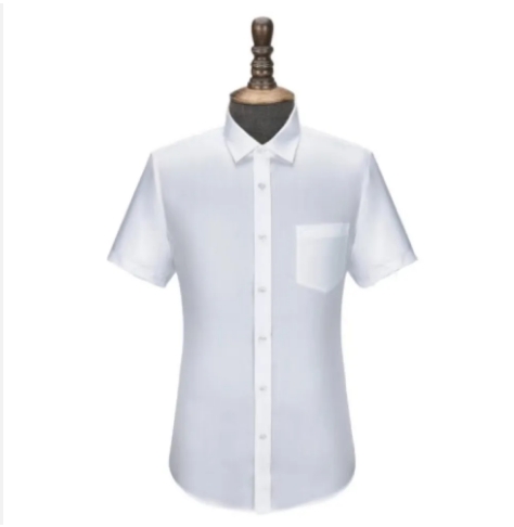 Men's business fashion casual stripe short sleeve shirt stripe