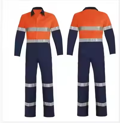 Custom OEM Men Overalls Reflective Safety Workwear Construction Coverall Workwear