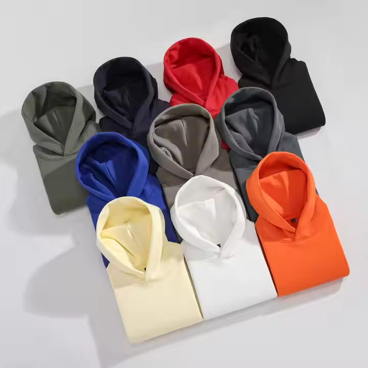 Solid Colors 480Gsm Hoodie for Men Long Sleeve Brushed Sweater in Various Colors