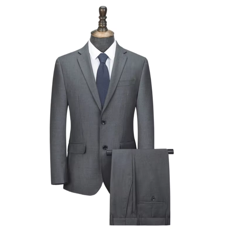 High-end Wedding Suit Custom Gray Business Casual Suit for Men Professional Men's Suit for Wedding 