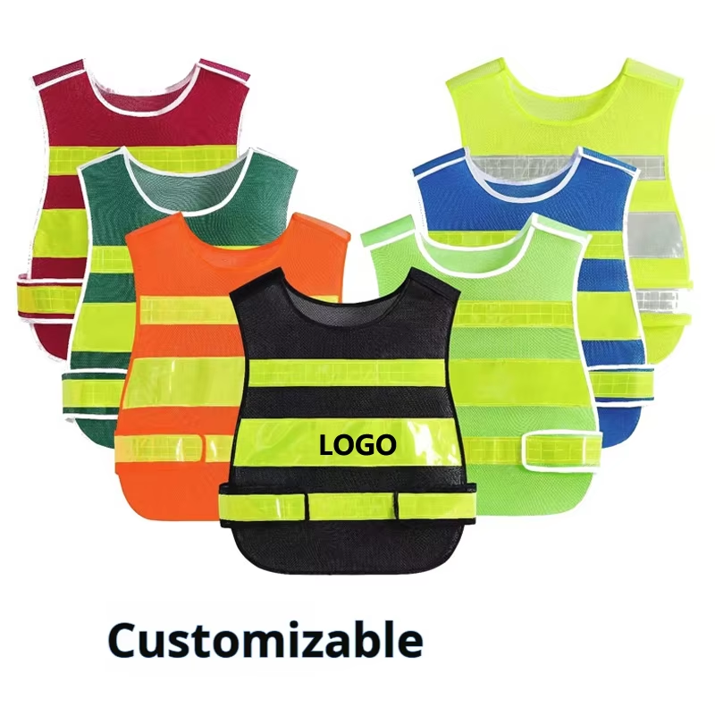Reflective Traffic Safety Vest Fishing Road Safety Workwear Mesh Breathable Sports Competition Vest
