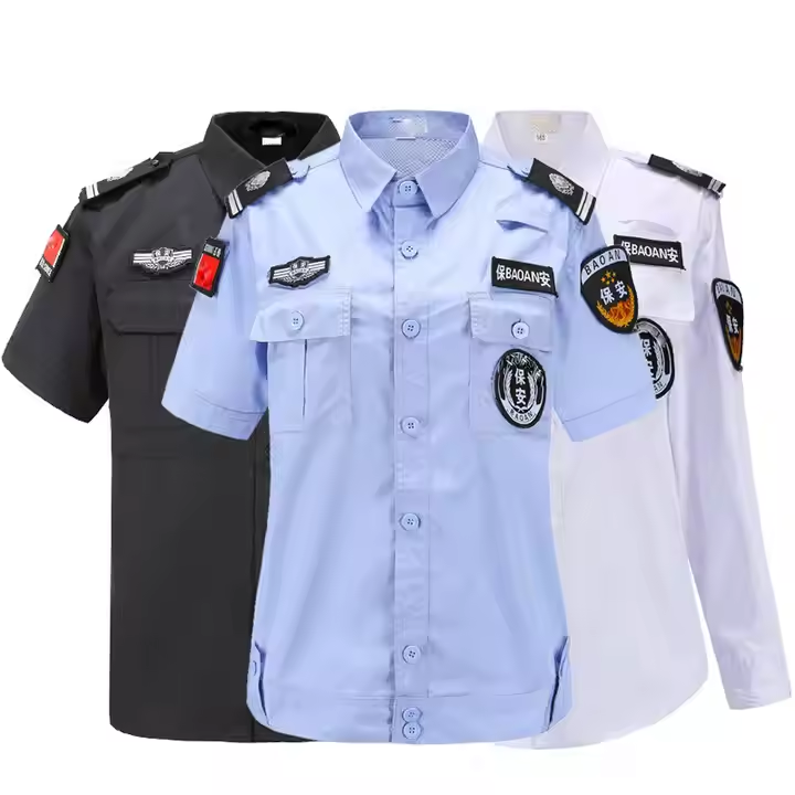 Customized Security Shirt Logo Print Design Security Guard Uniform Suit Security Guard Officer Unifo