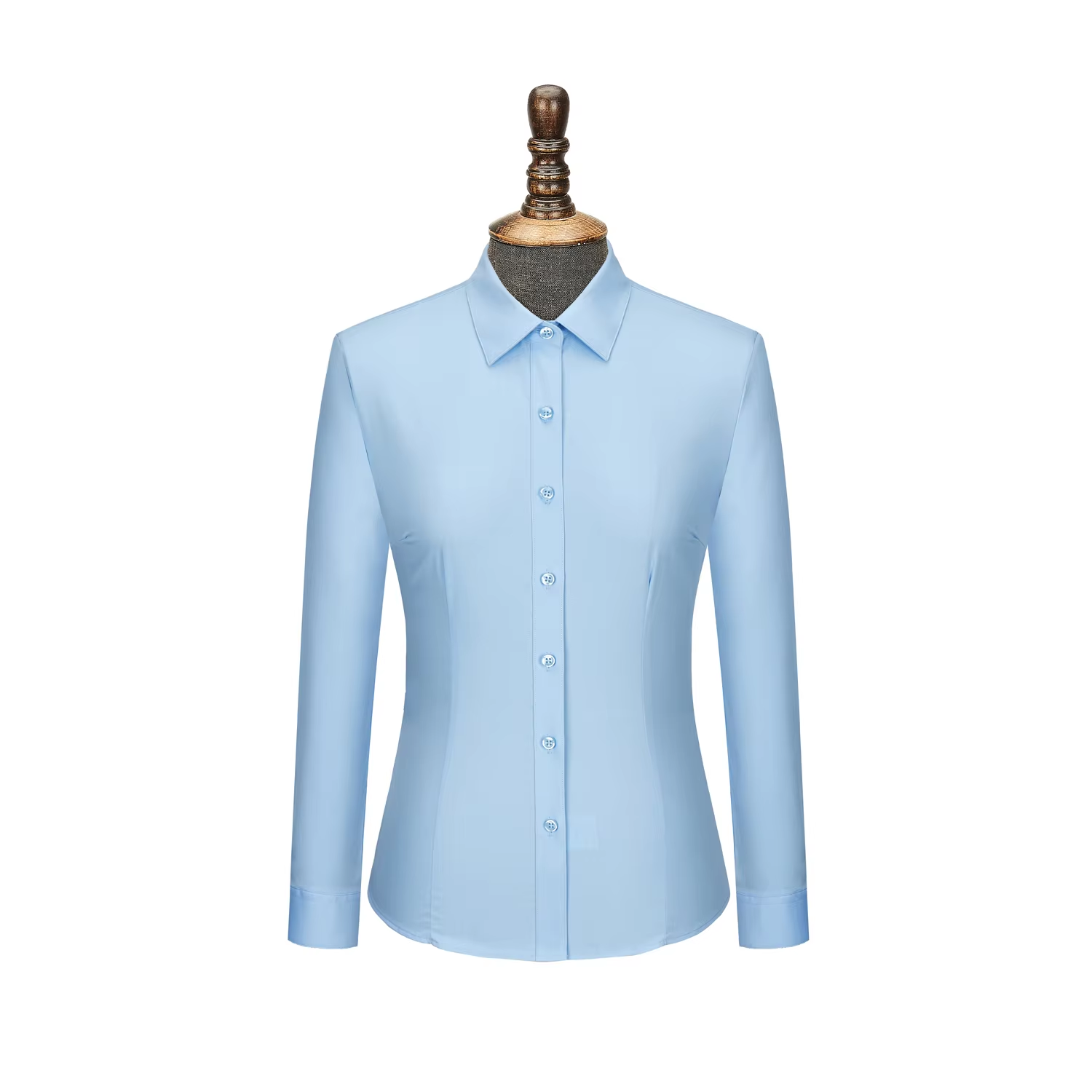 Elegant Fall Winter Work Clothes Real Estate Sales Hotel Business Knitted Formal  Women‘ Shirt